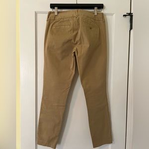 J Crew Andie chinos, size 2. Great condition.